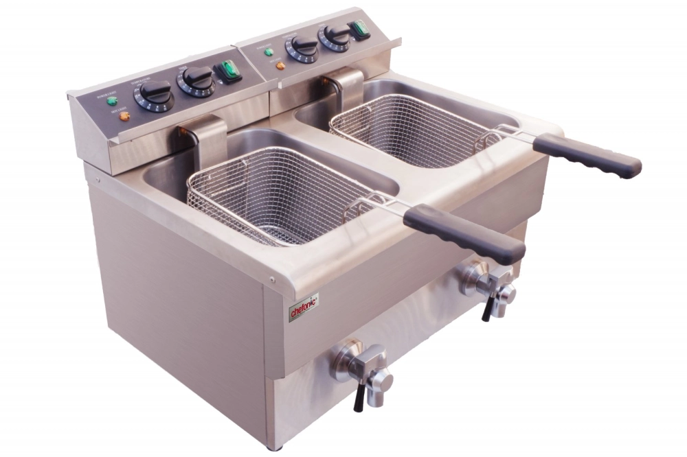 2-Tank Electric Fryer (Table Top 2 Basket)